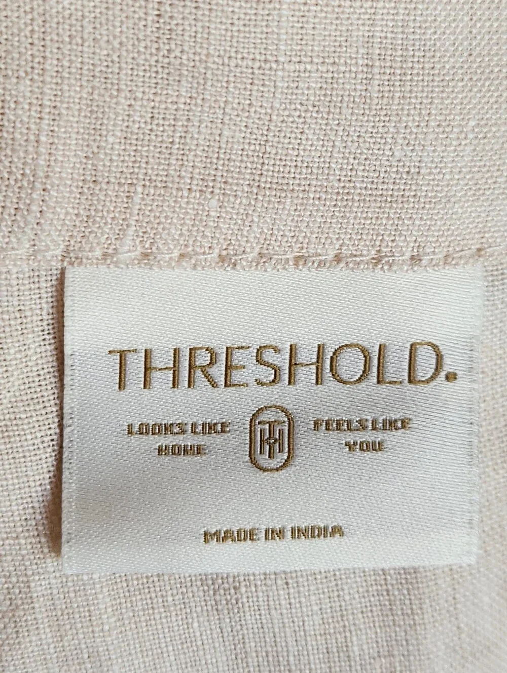 Threshold Luxury Line 100% Linen Curtain Panels Pair 54x84 Cream Light Filtering